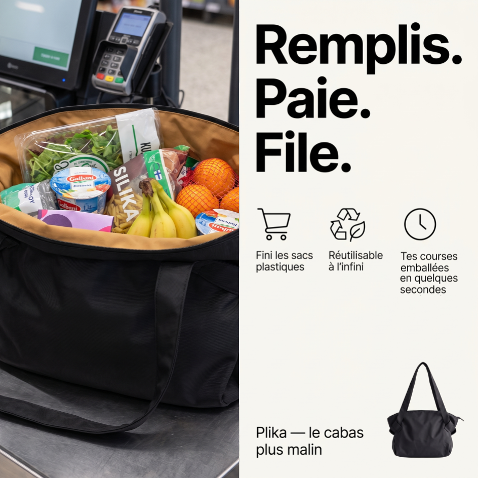 Sac Plika — emporte tout, sans te charger